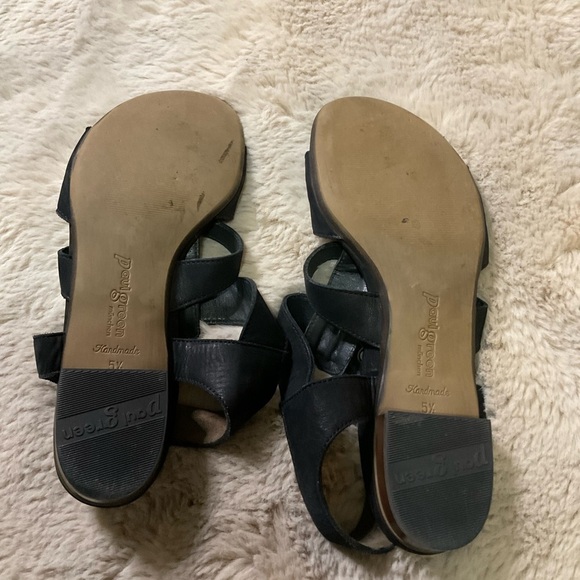 Paul Green Black Leather Strappy Ankle Buckle Gladiator Sandal Womens Size 8 - Picture 5 of 15